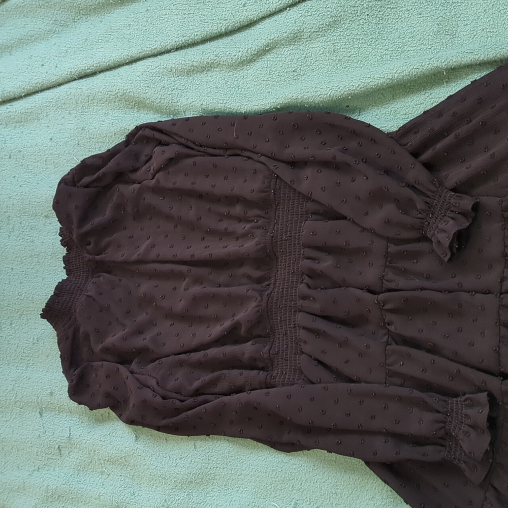 Mock Neck Long Sleeve Dress